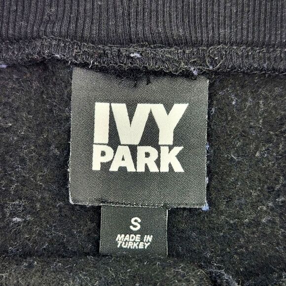 Ivy Park Tri Colorblock Tailored Joggers Sweatpants Women Small Black Blue White - Picture 12 of 13